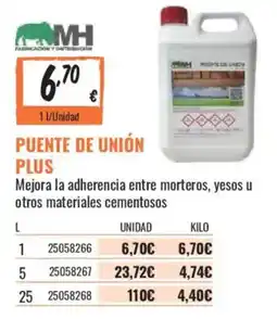 Obramat Mh puente de unión plus oferta