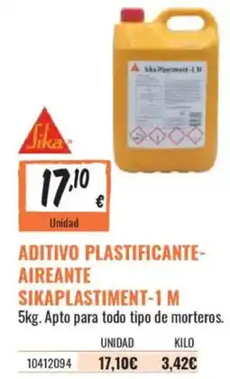 Obramat Sika Aditivo plastificante-aireante sikaplastiment-1 m oferta