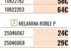 Obramat melamina roble p oferta