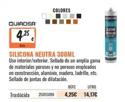 Obramat Quiadsa silicona neutra oferta