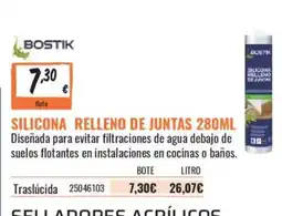 Obramat Bostik silicona relleno de juntas oferta