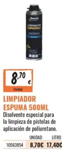 Obramat Bostik limpiador espuma oferta