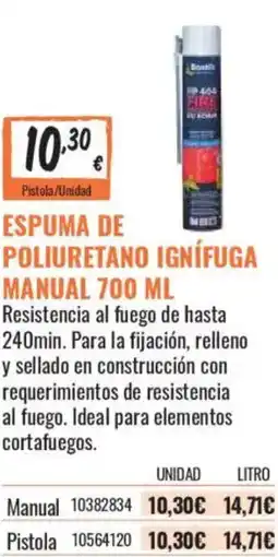 Obramat Boostil espuma poliuretano flexible pistola oferta
