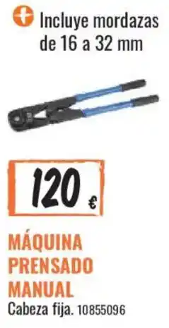 Obramat Máquina prensado manual oferta