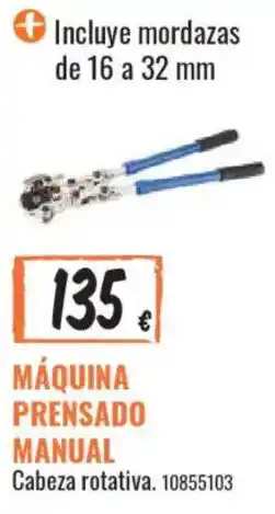 Obramat Máquina prensado manual oferta