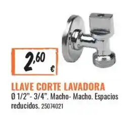Obramat Llave corte lavadora oferta