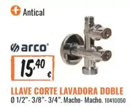 Obramat Arco llave corte lavadora doble oferta