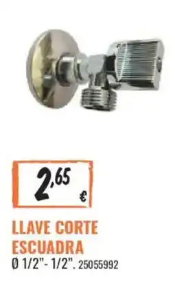 Obramat Llave corte escuadra oferta