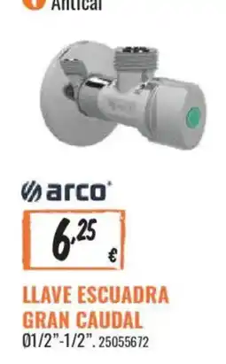 Obramat arco llave escuadra gran caudal oferta