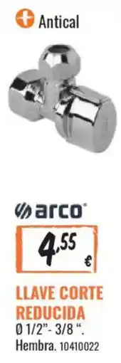 Obramat arco llave corte reducida oferta