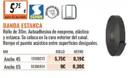 Obramat Semin banda estanca oferta