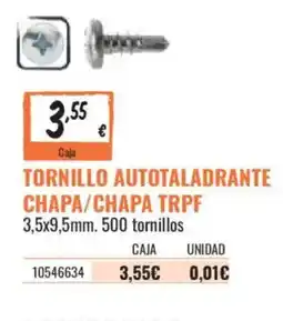 Obramat Tornillo autotaladrante chapa/chapa trpf oferta