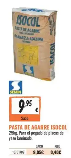 Obramat isocol pasta de agarre oferta