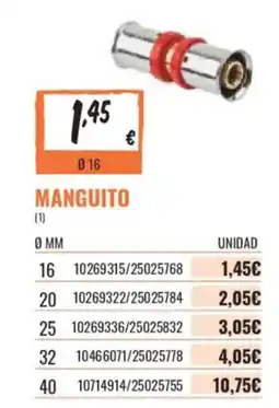 Obramat Manguito oferta