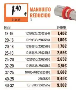 Obramat Manguito reducido oferta