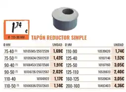 Obramat Tapón Reductor Simple oferta