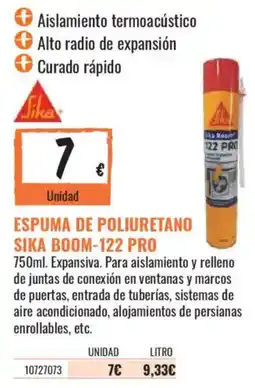 Obramat Sika espuma de poliuretano sika boom-122 pro oferta