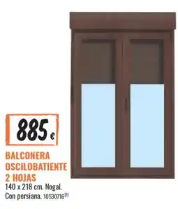 Obramat Balconera oscilobatiente 2 hojas oferta