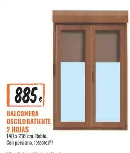 Obramat Balconera oscilobatiente 2 hojas oferta