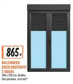 Obramat Balconera oscilobatiente 2 hojas oferta