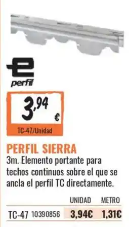Obramat perfil perfil sierra oferta