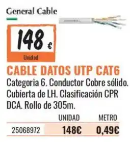 Obramat General Cable cable datos utp cat6 oferta