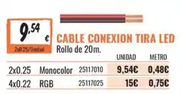 Obramat Cable conexion tira led oferta