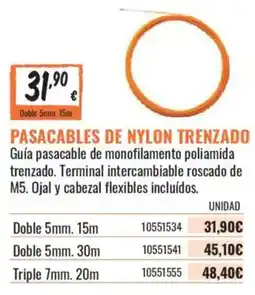 Obramat Pasacables de nylon trenzado oferta