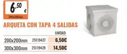 Obramat Arqueta con tapa 4 salidas oferta