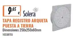 Obramat Solera tapa registro arqueta puesta a tierra oferta