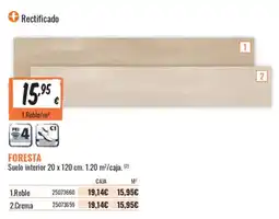 Obramat Foresta Suelo interior 20 x 120 cm oferta