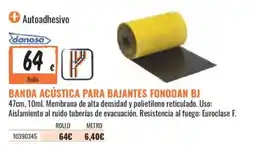 Obramat danosa banda acústica para bajantes fonodan bj oferta