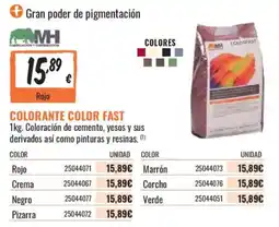 Obramat MH colorante color fast oferta