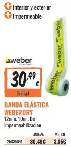 Obramat weber banda elástica weberdry oferta