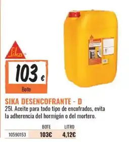 Obramat Sika Desencofrante - D oferta