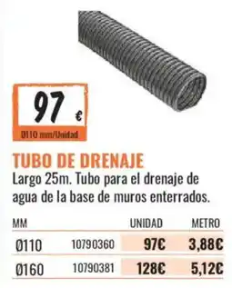 Obramat Tubo de drenaje oferta