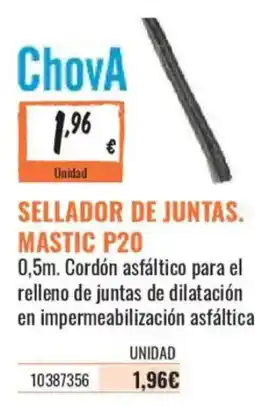 Obramat ChovA sellador de juntas. mastic p20 oferta