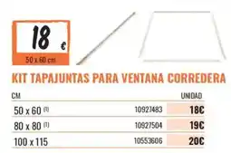 Obramat kit tapajuntas para ventana corredera oferta