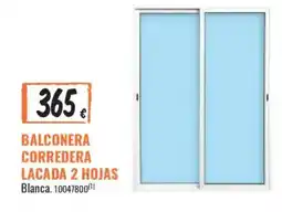 Obramat Balconera corredera lacada 2 hojas oferta