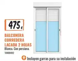 Obramat Balconera corredera lacada 2 hojas oferta