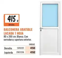 Obramat Balconera abatible lacada 1 hoja oferta