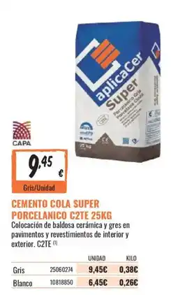 Obramat aplicacer cemento cola super porcelanico c2te oferta