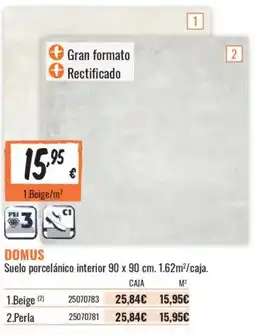 Obramat Domus suelo porcelánico interior 90 x 90 cm oferta