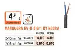 Obramat Manguera rv-k 0.6/1 kv negra oferta