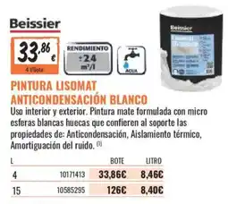 Obramat Beissier pintura lisomat anticondensación blanco oferta