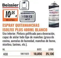 Obramat Beissier espray quitamanchas isolfix plus 400ml blanco oferta