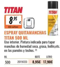 Obramat Titan espray quitamanchas titan 500 ml oferta