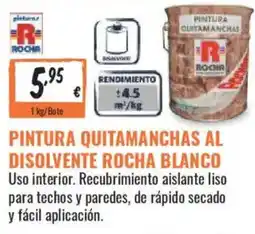 Obramat Pintura quitamanchas al disolvente rocha blanco oferta