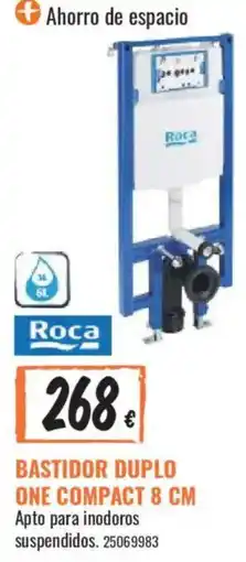 Obramat Roca bastidor duplo one compact 8 cm oferta