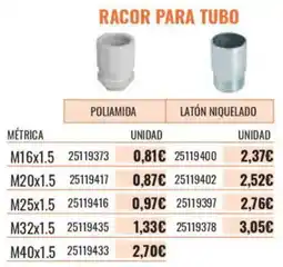 Obramat Racor para tubo oferta